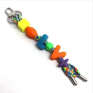 Louis Vuitton Porte Cle LV Play Keychain Multicolor MP3450 Bag Charm UNISEX